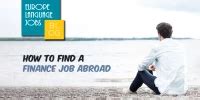 finance jobs abroad